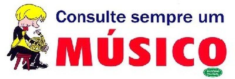 Adesivo Musical Consulte sempre um Músico