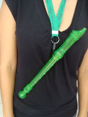 Cordão Flauta Doce verde