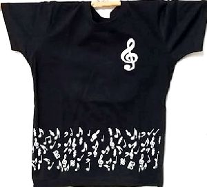 Camiseta Musical preta baby look silk barra de simbolos do P ao EXG