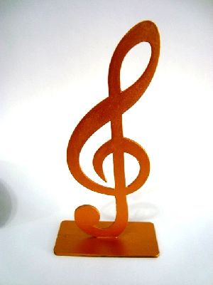 Troféu Musical clave de sol MDF bronze 