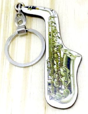 Chaveiro Musical Saxofone Alto MDF adesivado 