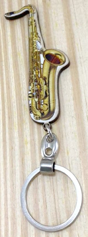 Chaveiro Musical Saxofone Tenor MDF adesivado 