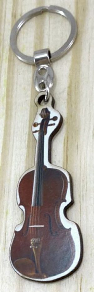 Chaveiro Musical Viola de Arco MDF adesivado 