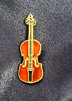 Broche Musical (Botton) Violoncelo, Viola de Arco ou Violino 