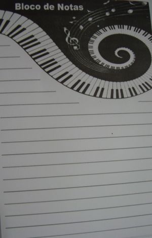 Bloquinho Musical  Teclado espiral